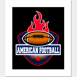 American Football Burn For The Game Posters and Art